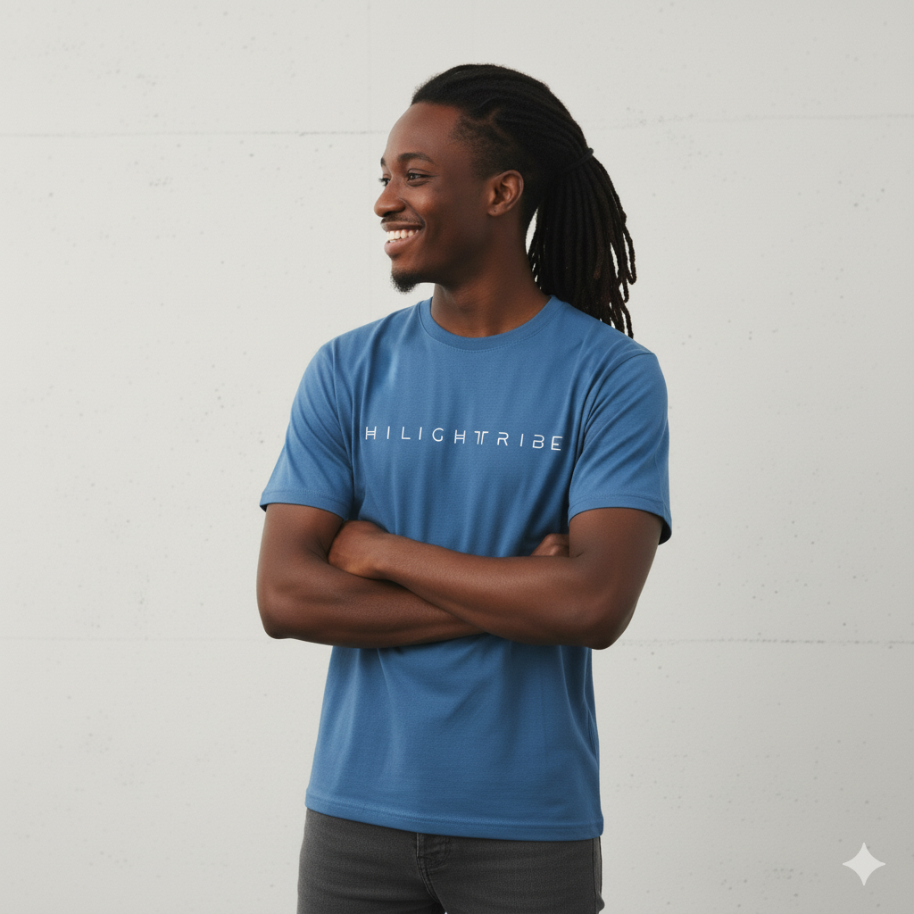 T-shirt Hilight Tribe Bleu Denim Femme